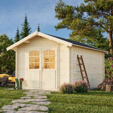 Casetta da Giardino Lotta C 3x4 mt in Legno Naturale di Abete