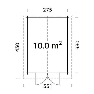 Casetta da Giardino Lotta C 3x4 mt in Legno Naturale... - Marino Fa Mercato