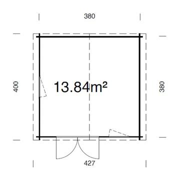 Casetta da Giardino Valencia 4x4 mt in Legno Naturale... - Marino Fa Mercato