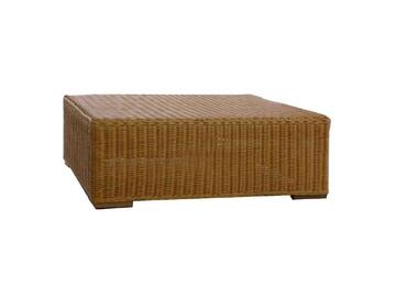 Tavolino rattan naturale da caffè per arredo esterno 87xH30 Marino fa Mercato