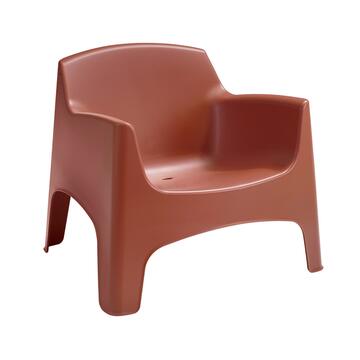 Poltrona da Esterno in Polipropilene Impilabile Rosso...