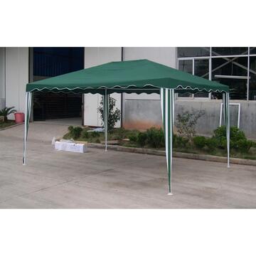 Gazebo pieghevole da giardino Poly in alluminio e copertura verde 3x4