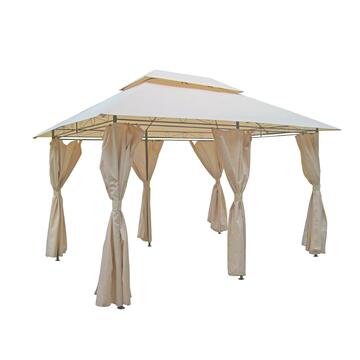 Gazebo con tende Torcello da giardino 3x4