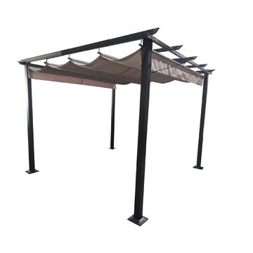 Gazebo da Giardino Lesly 3x3 mt - Grigio - Marino fa Mercato