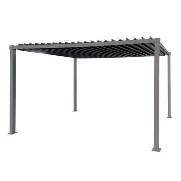 Pergola da Esterno Libende 3x4 h2,28 mt in Acciaio - per Giardini e Cortili Marino Fa Mercato