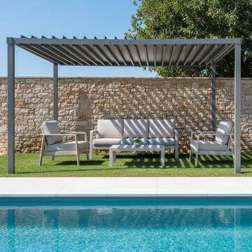 Pergola da Esterno Libende 3x4 h2,28 mt in Acciaio - per Giardini e Cortili