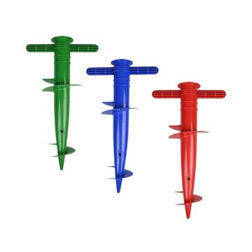 Puntale Ombrellone 13 cm Antivento a Trivella in Plastica... - Marino Fa Mercato