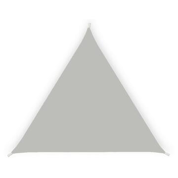 Vela ombreggiante da sole triangolare cenere 3,36x3,36 m