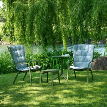 Cuscino Grigio per Poltrona Folio 82x128 cm Tessuto Acrilico e Imbottitura in Poliuretano Nardi