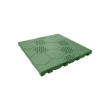 Piastrella autobloccante Verde 40x40x2,5 cm Marino fa Mercato